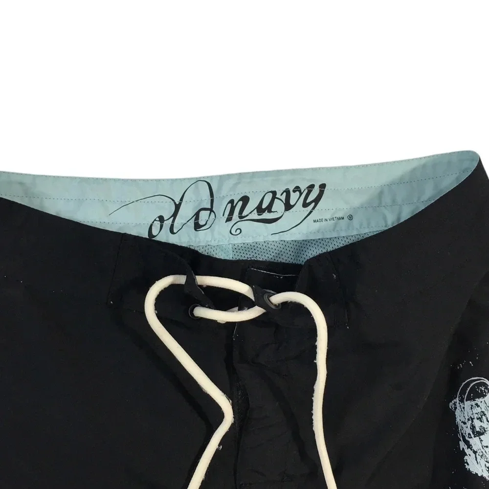 SH449 Vintage Mens OLD NAVY Brand Lined Swim Trunks M